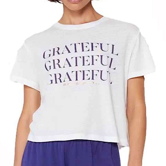 Spiritual Gangster Grateful Crop Tee - Picture 1 of 8